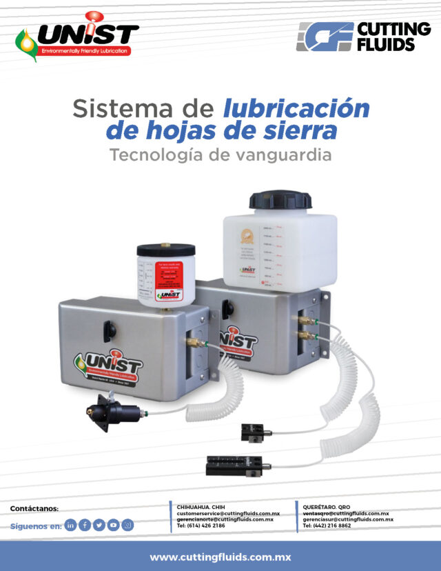 Unist Sistema de Lubricación de Hojas de Sierra